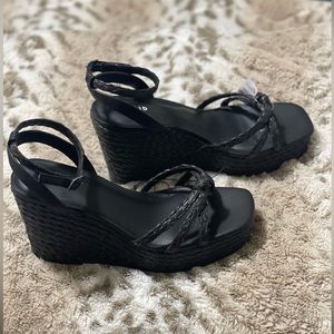 Torrid Black Wedge Sandals
